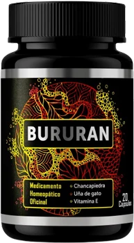 Envase de Bururan, 20 cápsulas