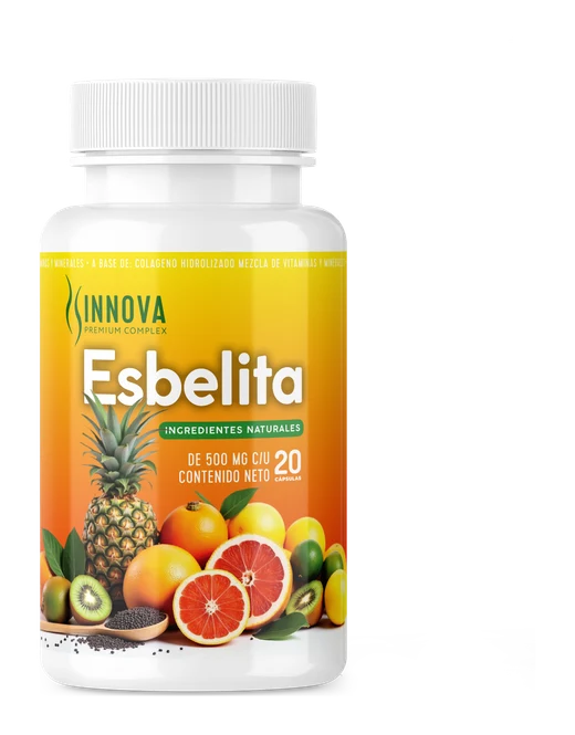 Frasco de Esbelita, 20 cápsulas de origen vegetal