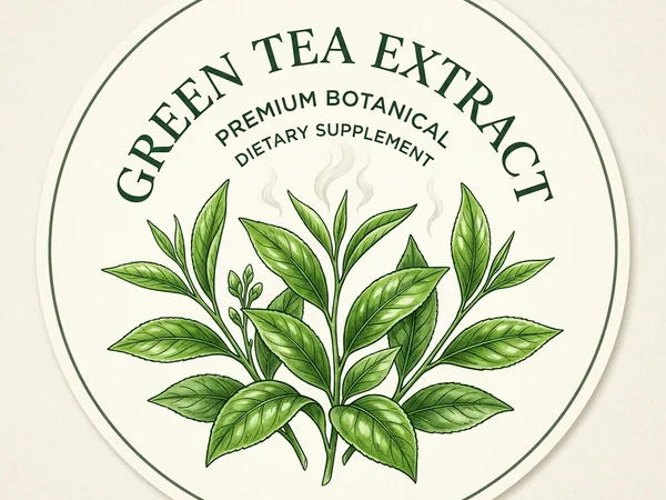 Té verde orgánico — ingrediente natural